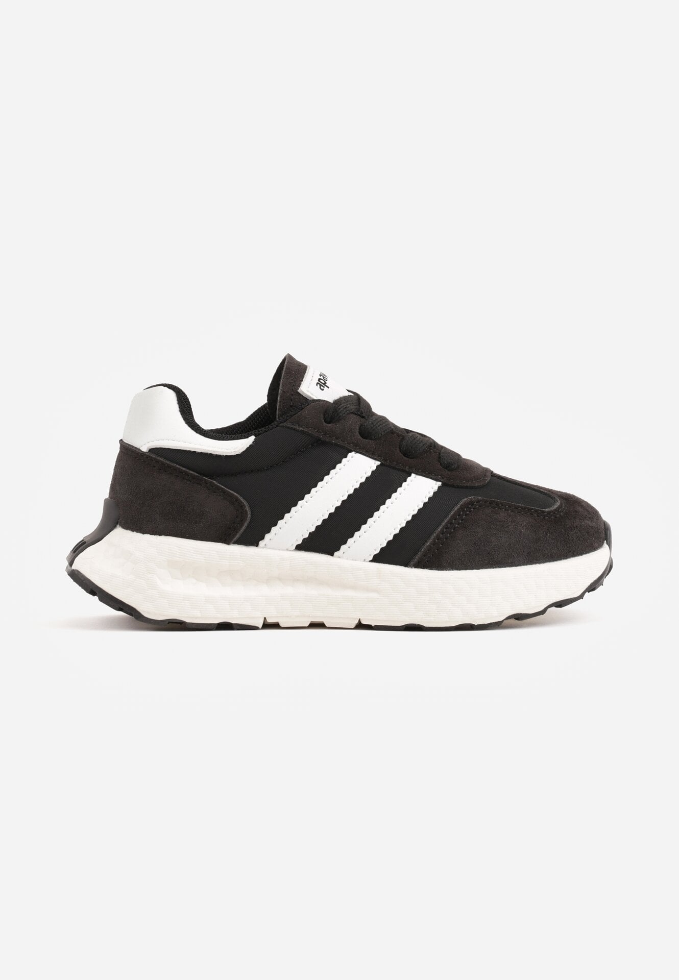 Pantofi sport sneakers cu scai și branț din piele Myrietara Negri