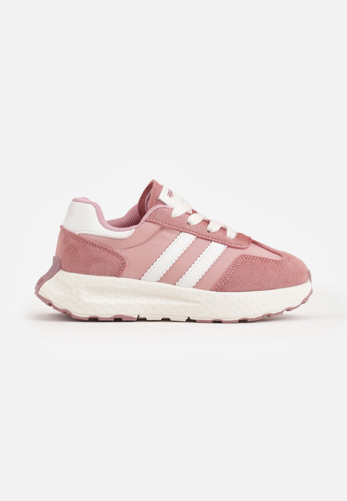 Pantofi sport sneakers cu scai și branț din piele Myrietara Roz