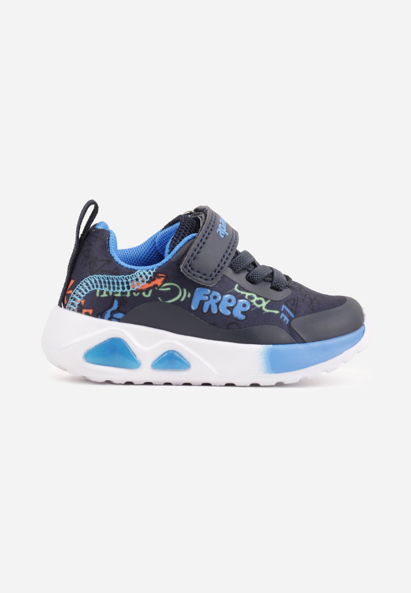 Pantofi Sport cu Print Decorativ și Talpă Groasă Athendia Bleumarin