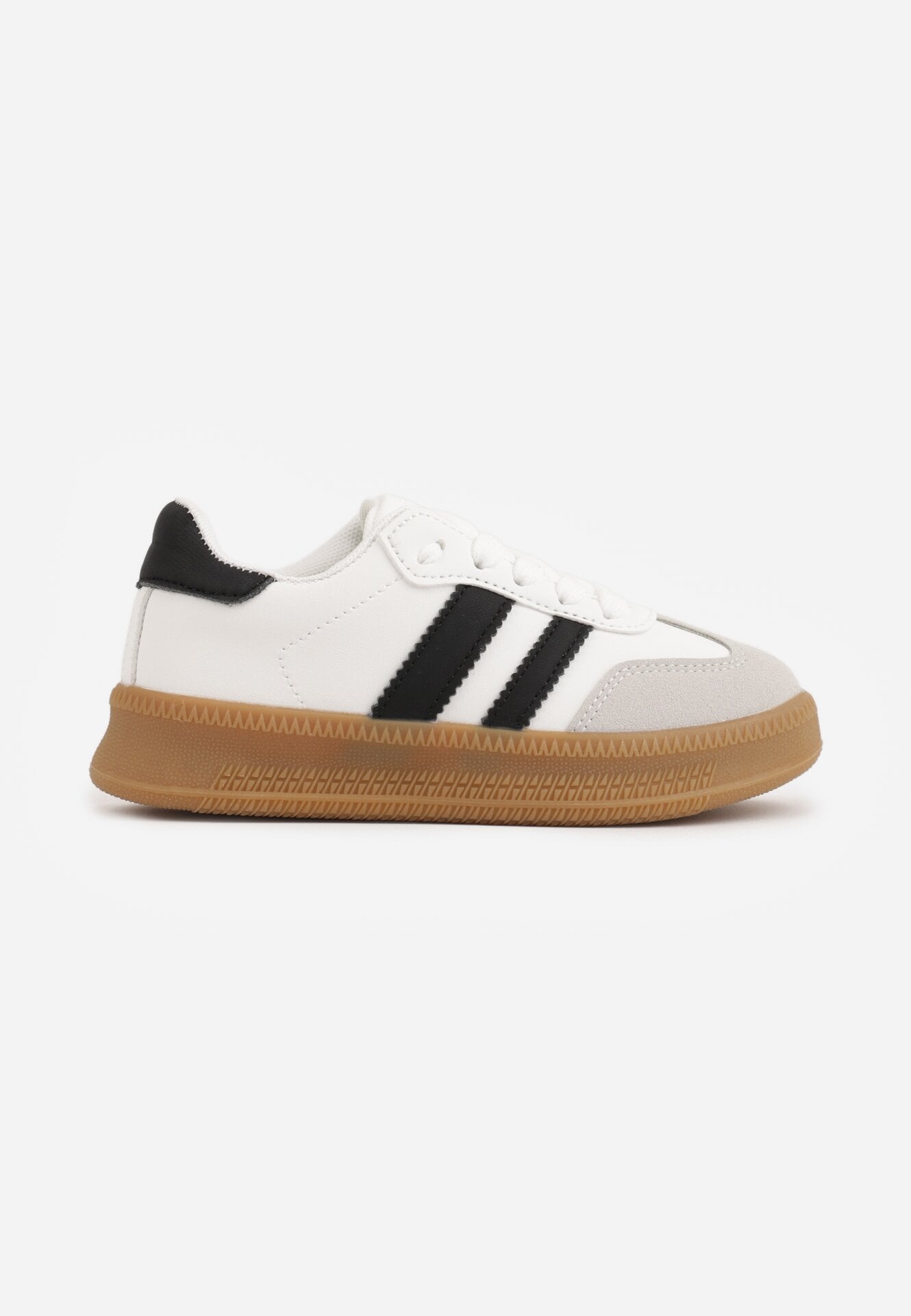 Pantofi sport sneakers în stil retro cu vârf larg Shaima Albi