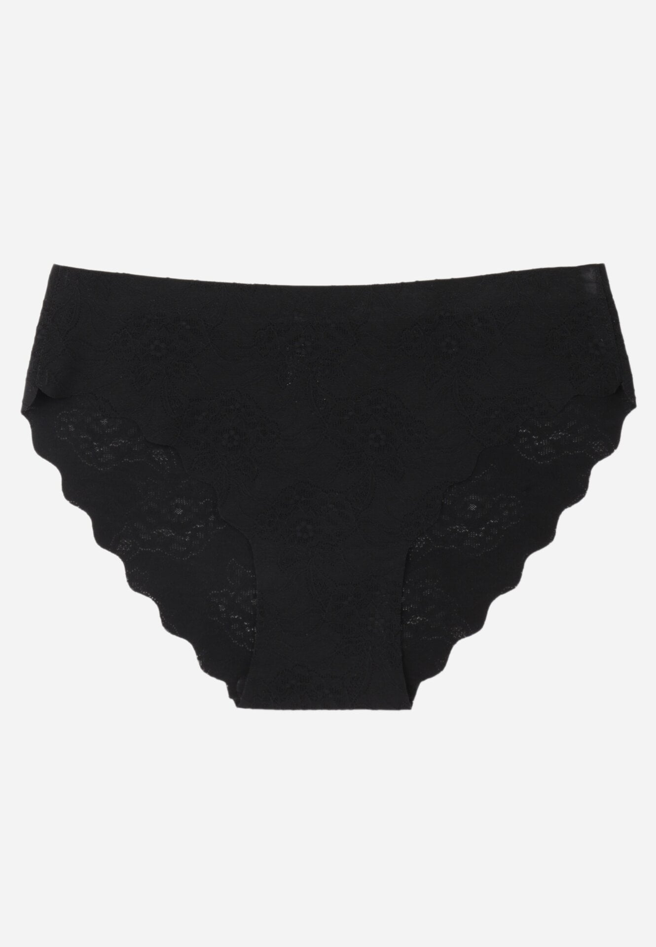 Chiloți fără cusături din dantelă elastică cu model floral Anisla Negri