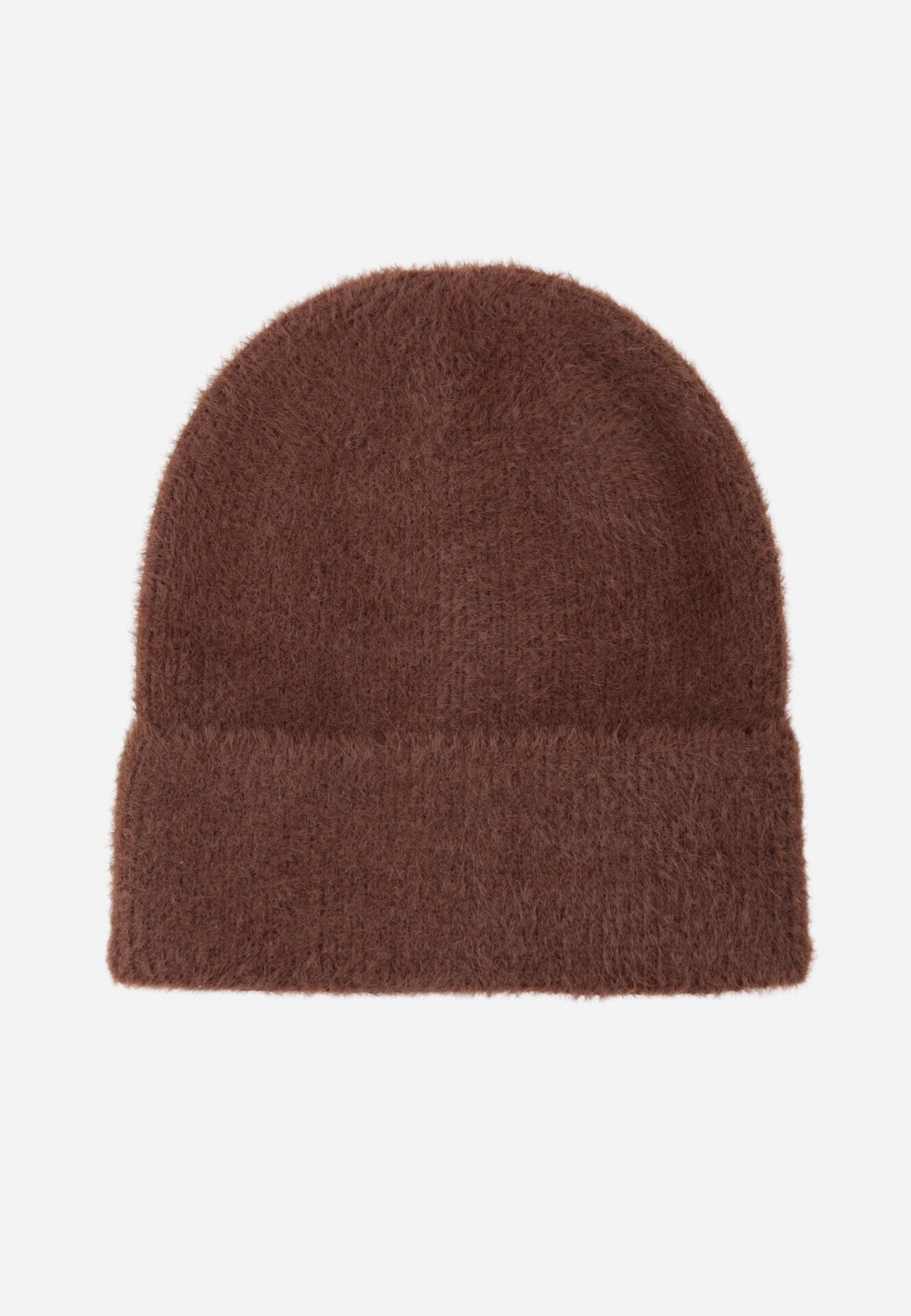 Beanie clasic cu margine răsucită Lindrina Maro