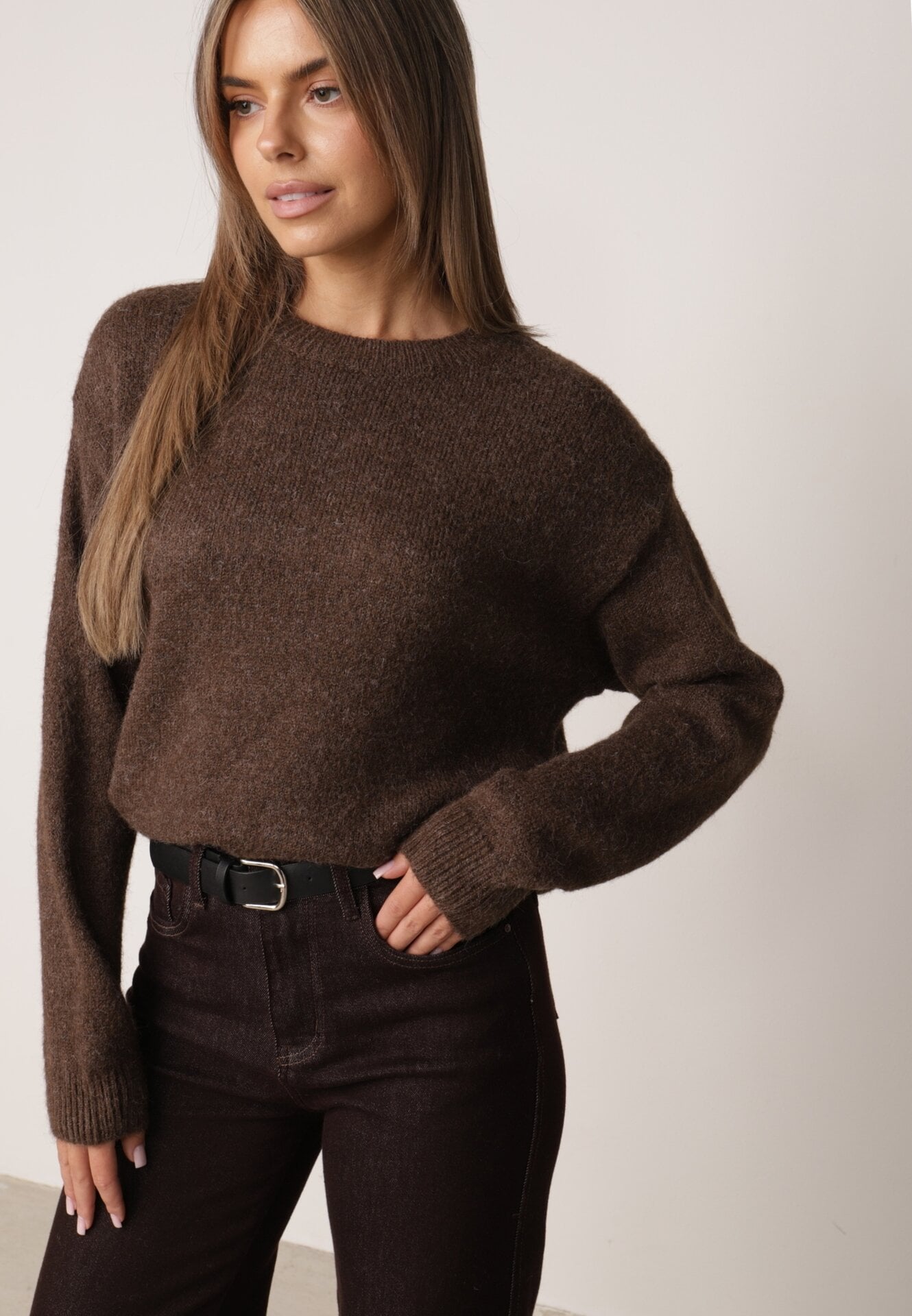 Pulover de iarnă din lână oversize Beliossa Maro