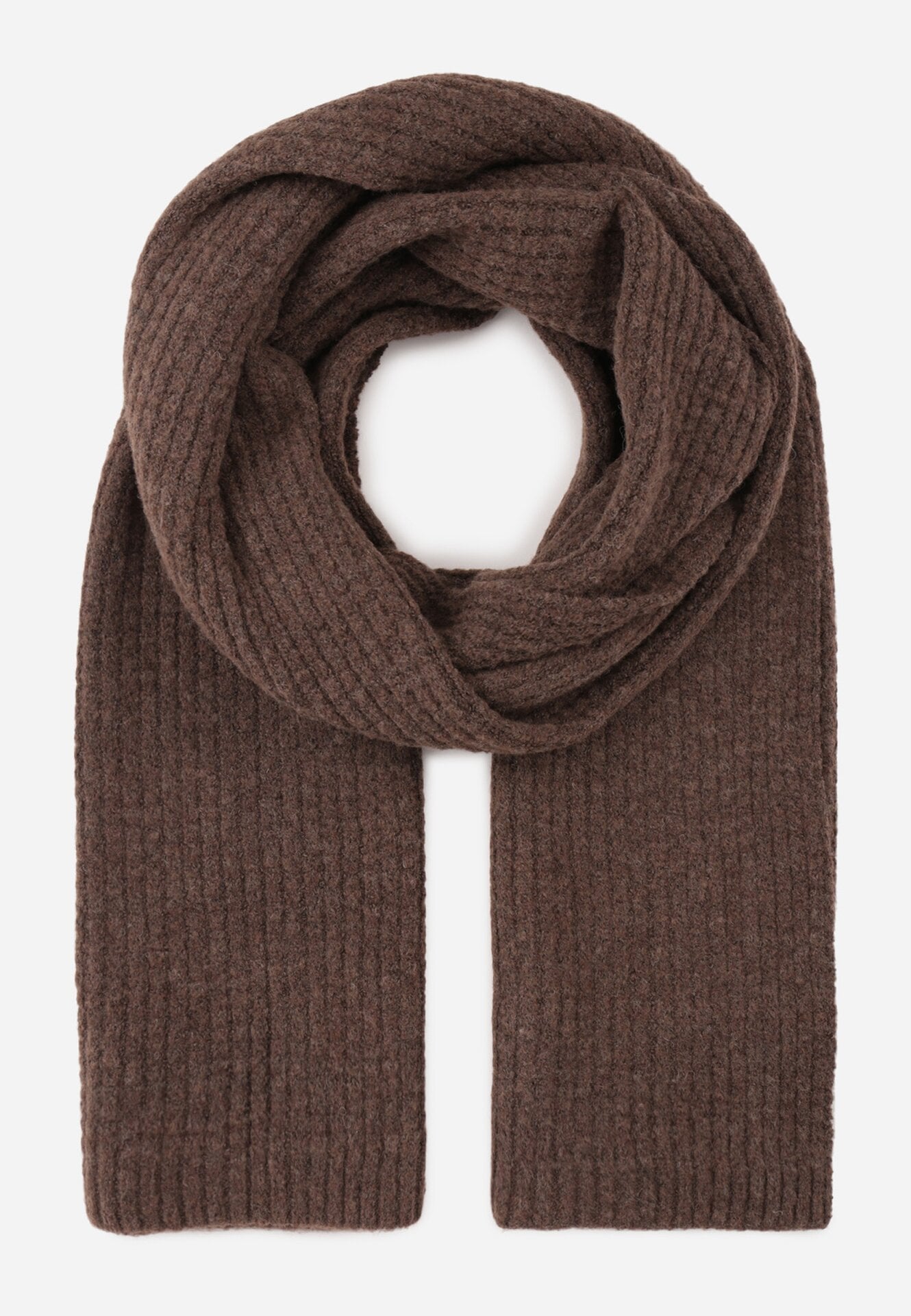 Fular clasic din tricot cu model fagure Vikitala Maro