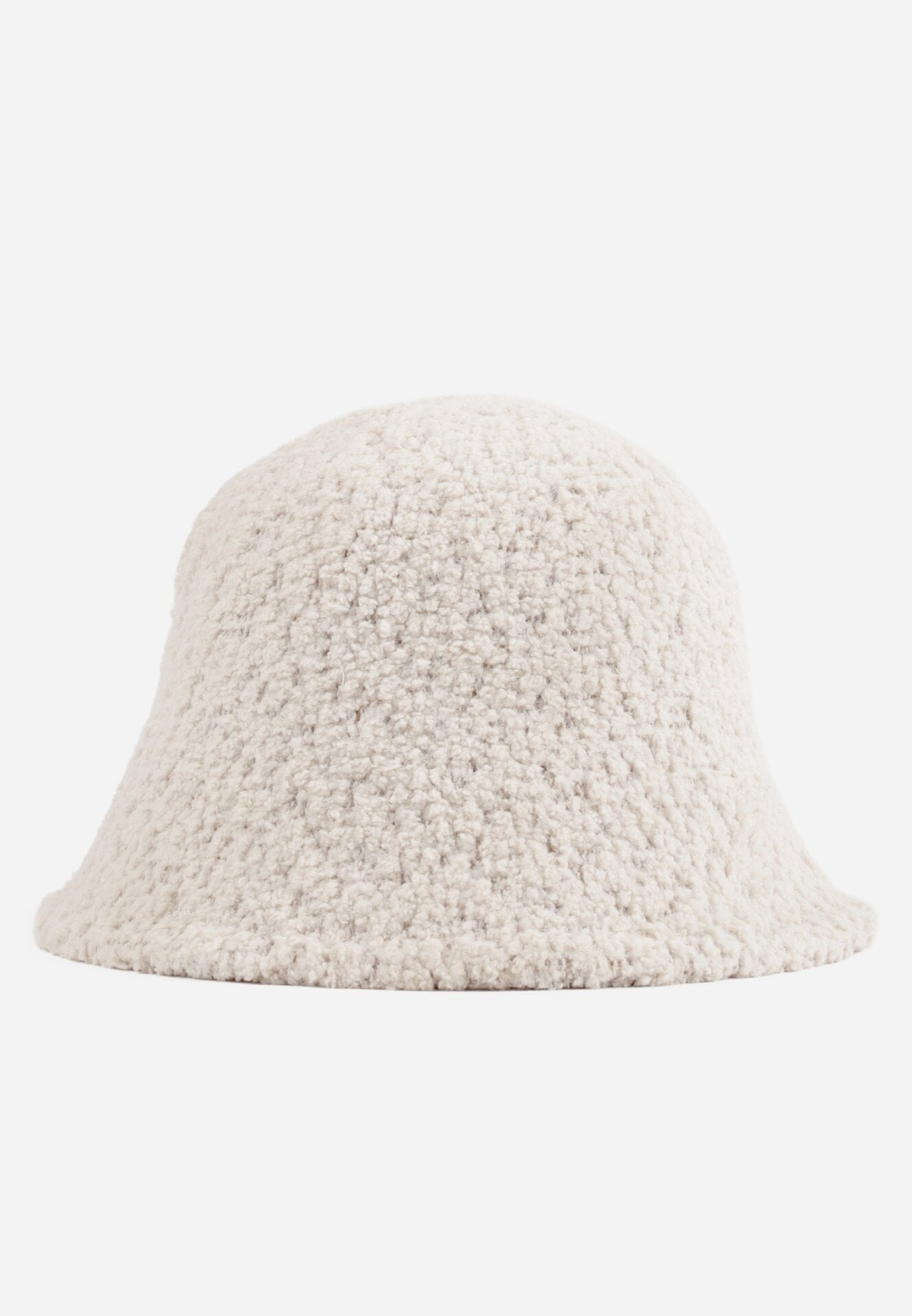 Pălărie bucket hat din tricot boucle Iverlea Bej