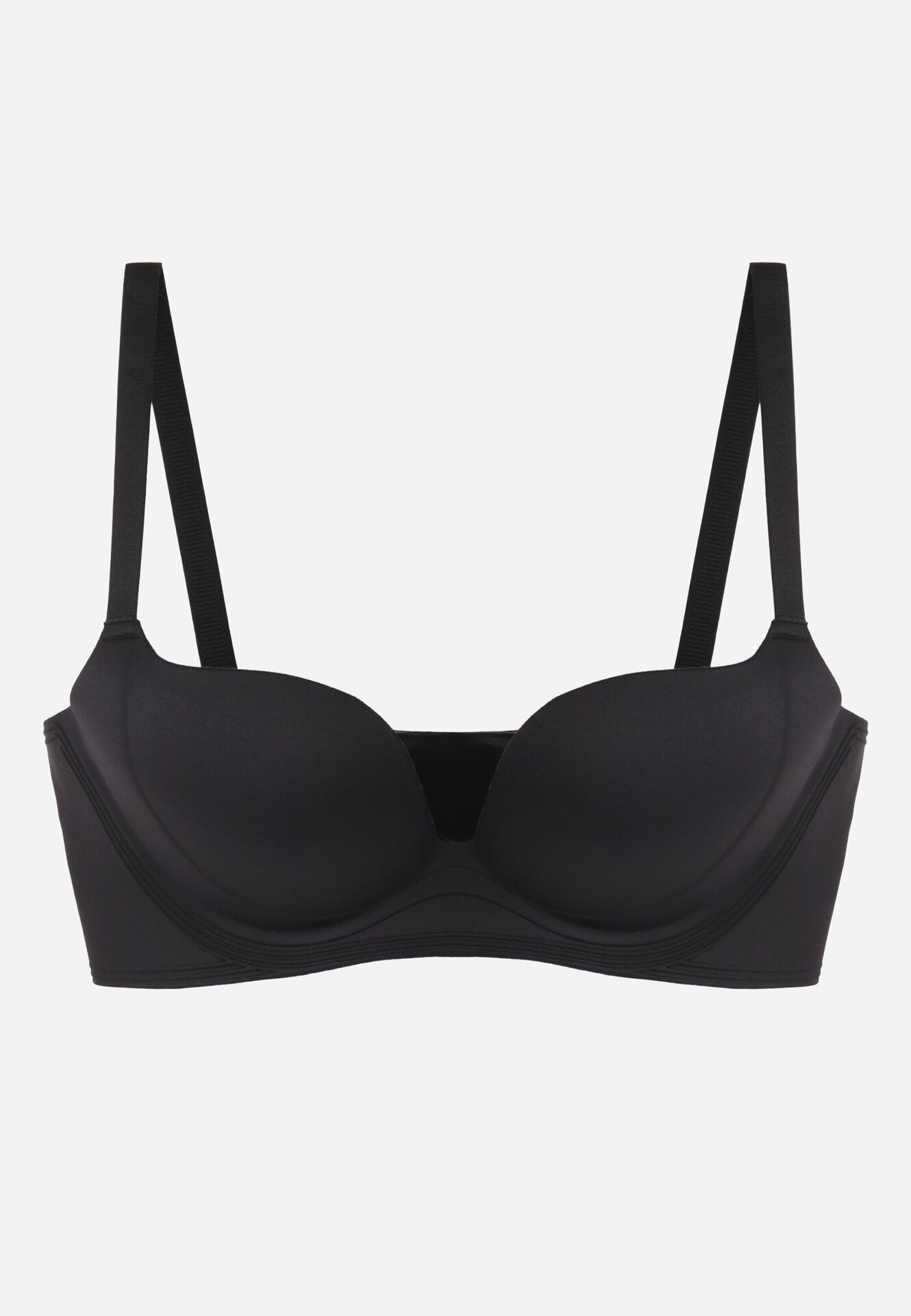 Sutien simplu tip balconetă fără sârmă Dimiras Negru