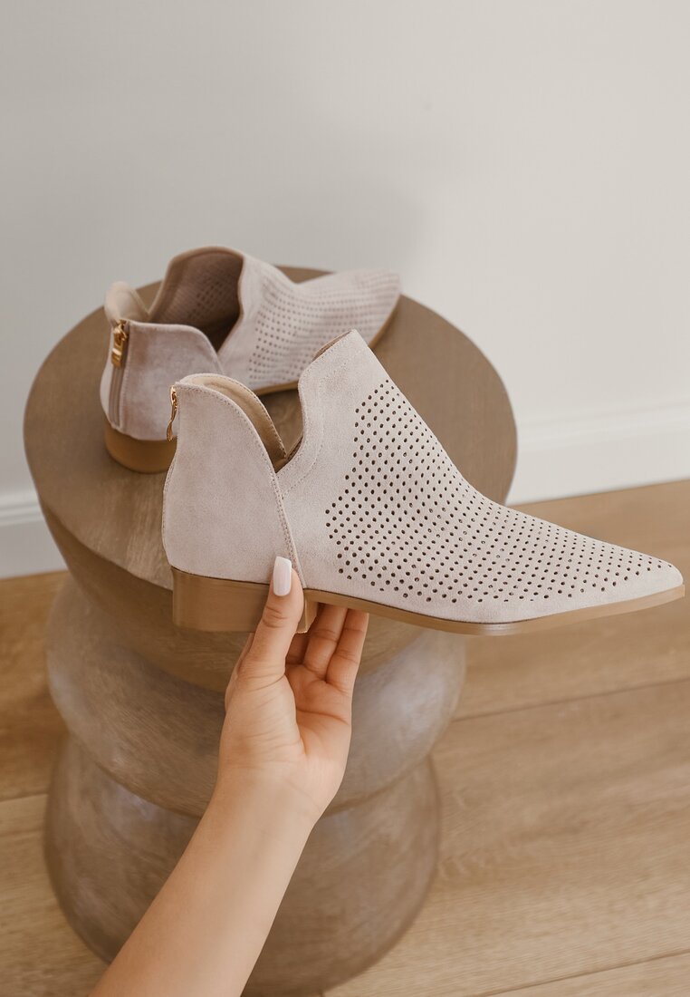 Botine Bej deschis