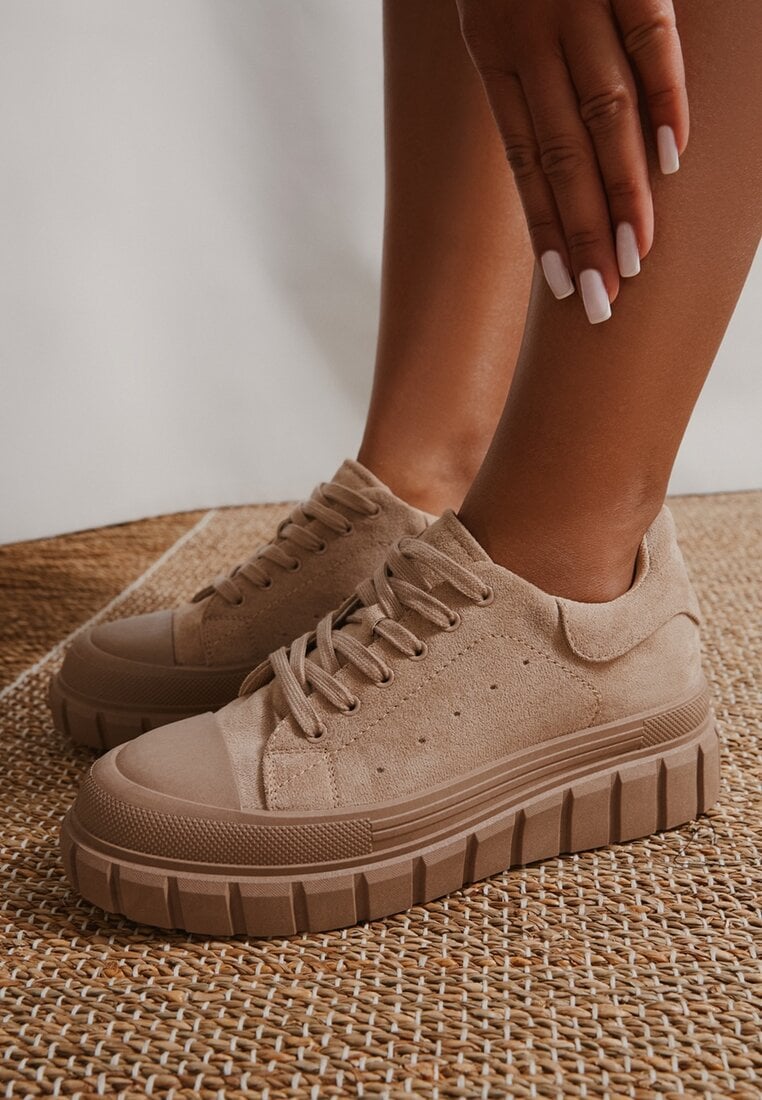 Sneakers Bej închis