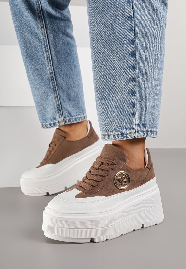 Sneakers Bej închis