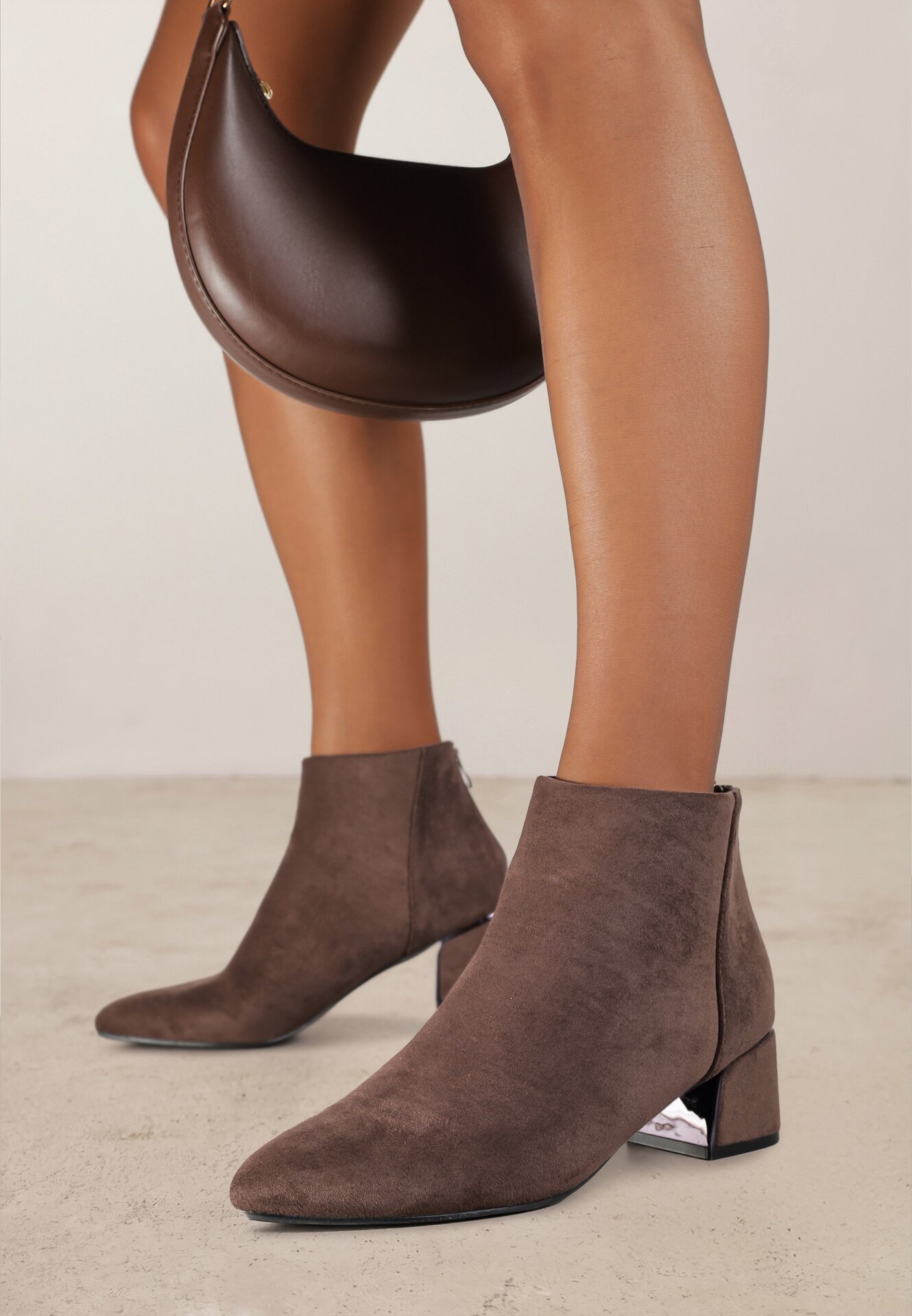 Botine Maro Vices cu Toc Geometric Alurrive