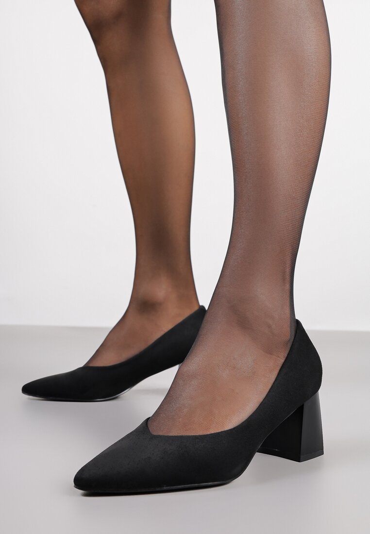 Pantofi cu toc Negri