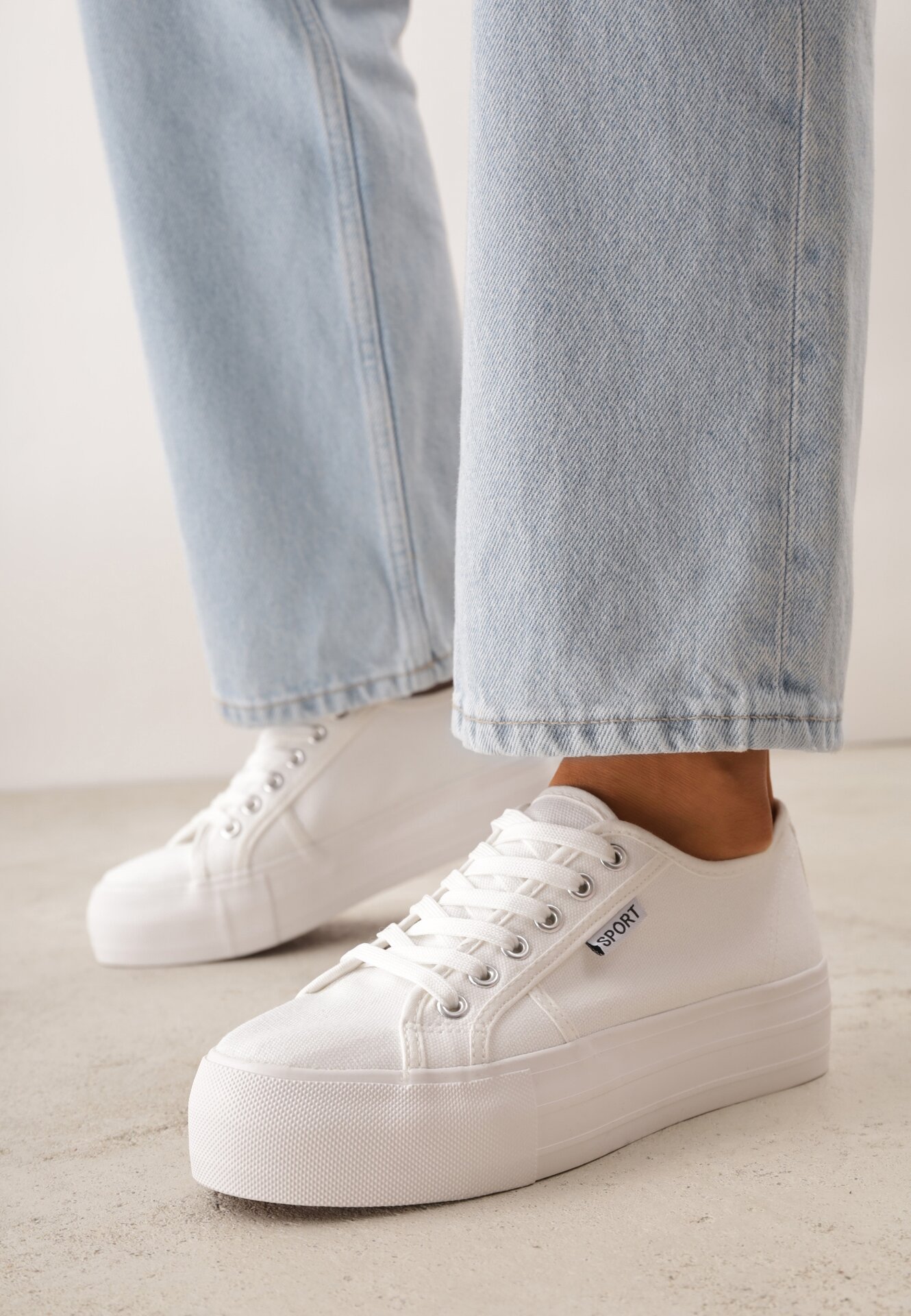 Tenisi Albi Clasici VICES în Stil Basic Riovanna