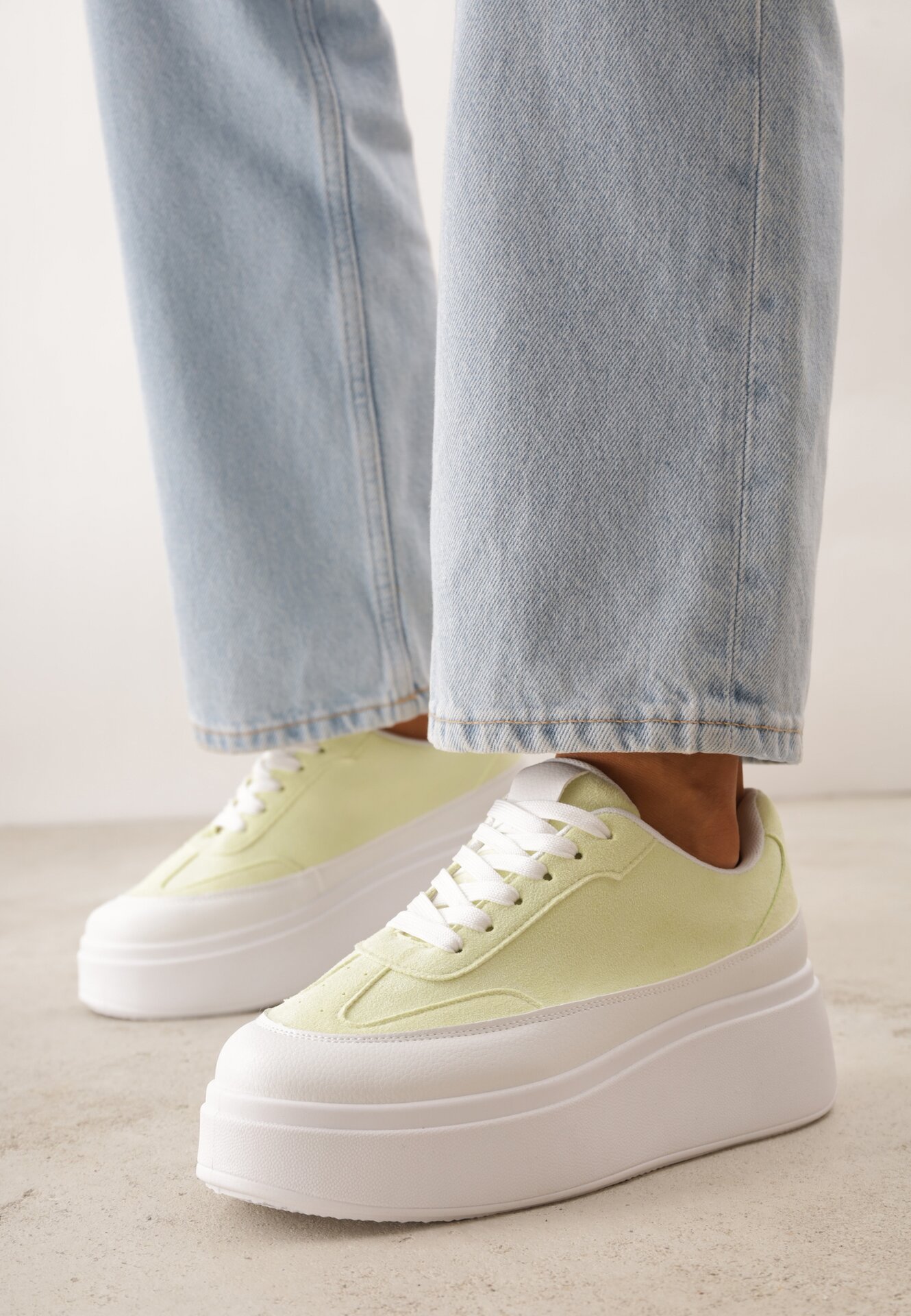 Adidași Galbeni VICES pe Platformă în Stilul anilor 90 Donah