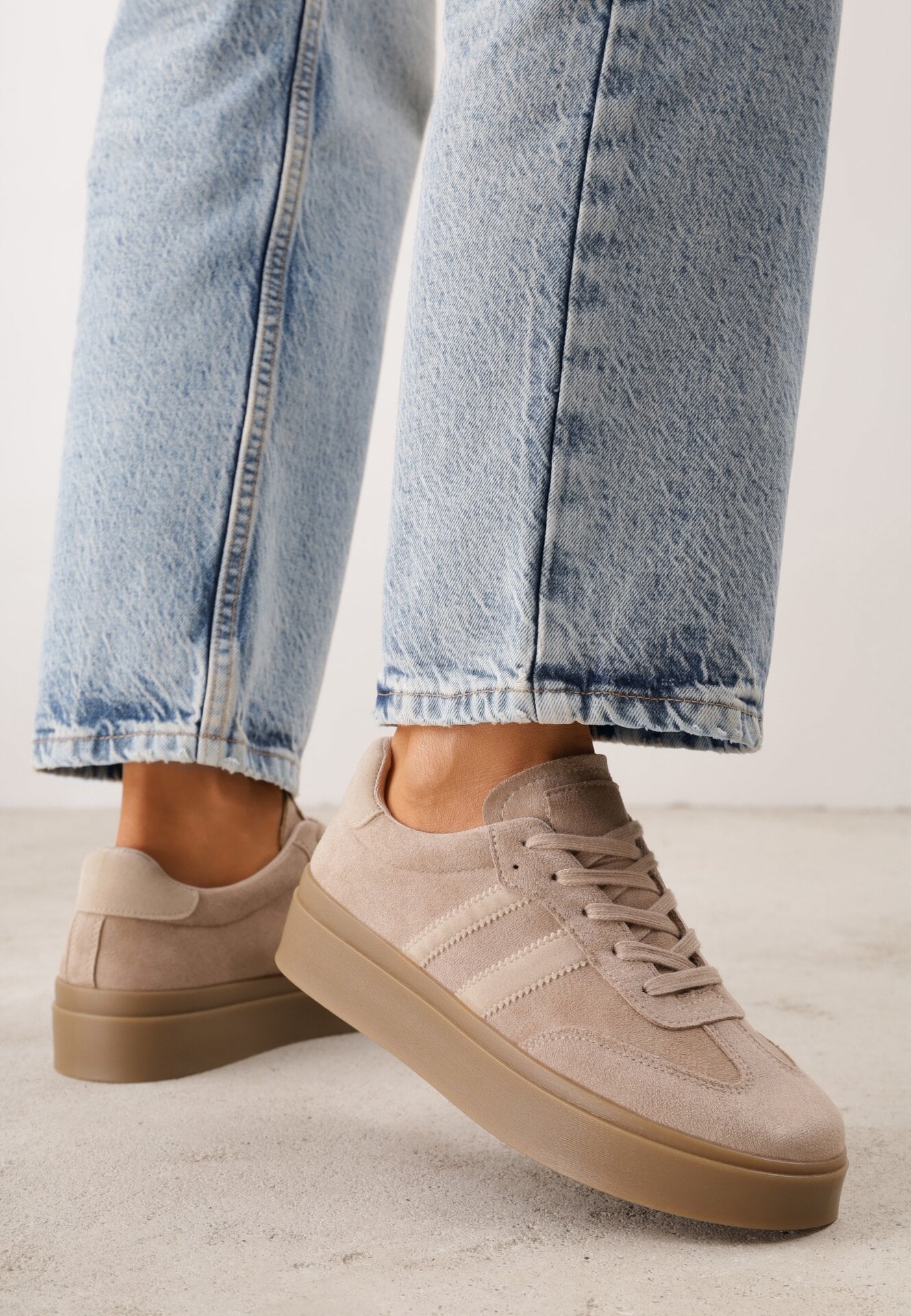 Sneakers Bej închis
