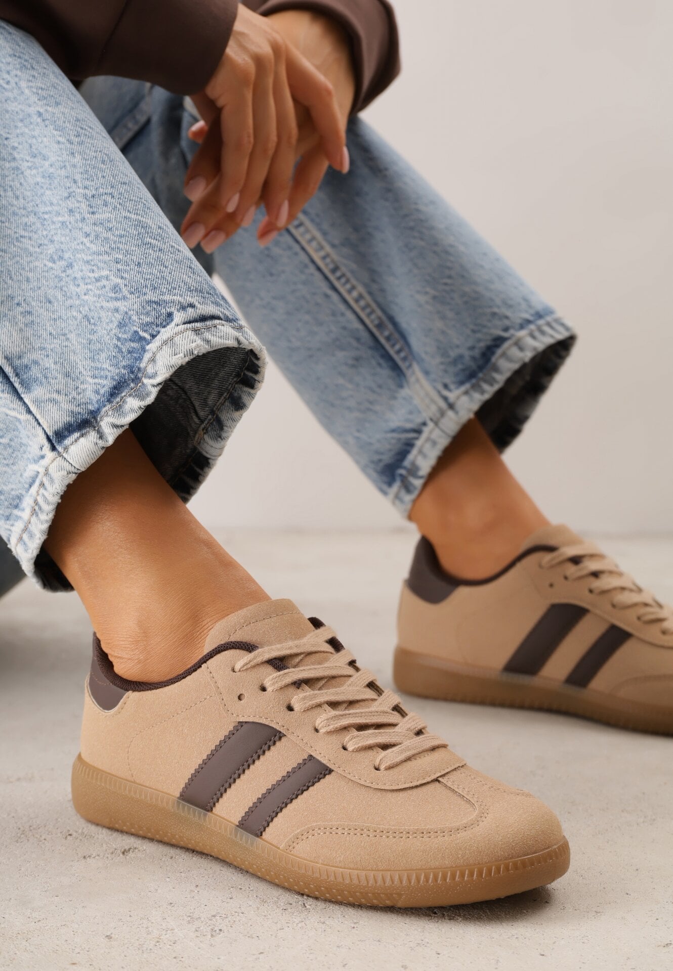 Sneakers Bej închis